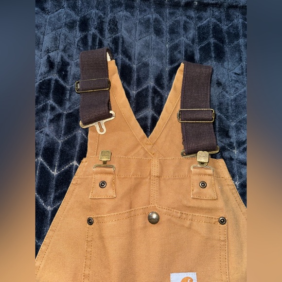 Carhartt Overalls Bibs Double Knee Kids Youth Chore Workwear Farm Utility Sz 10 - Picture 7 of 14